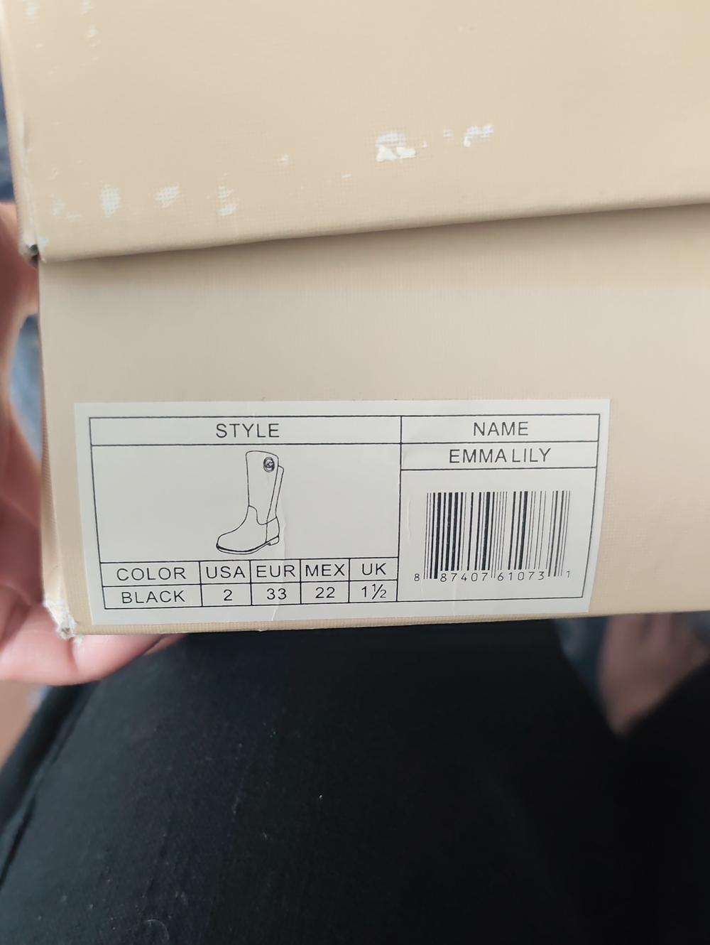 Michael Kors Emma Lily Black Boots